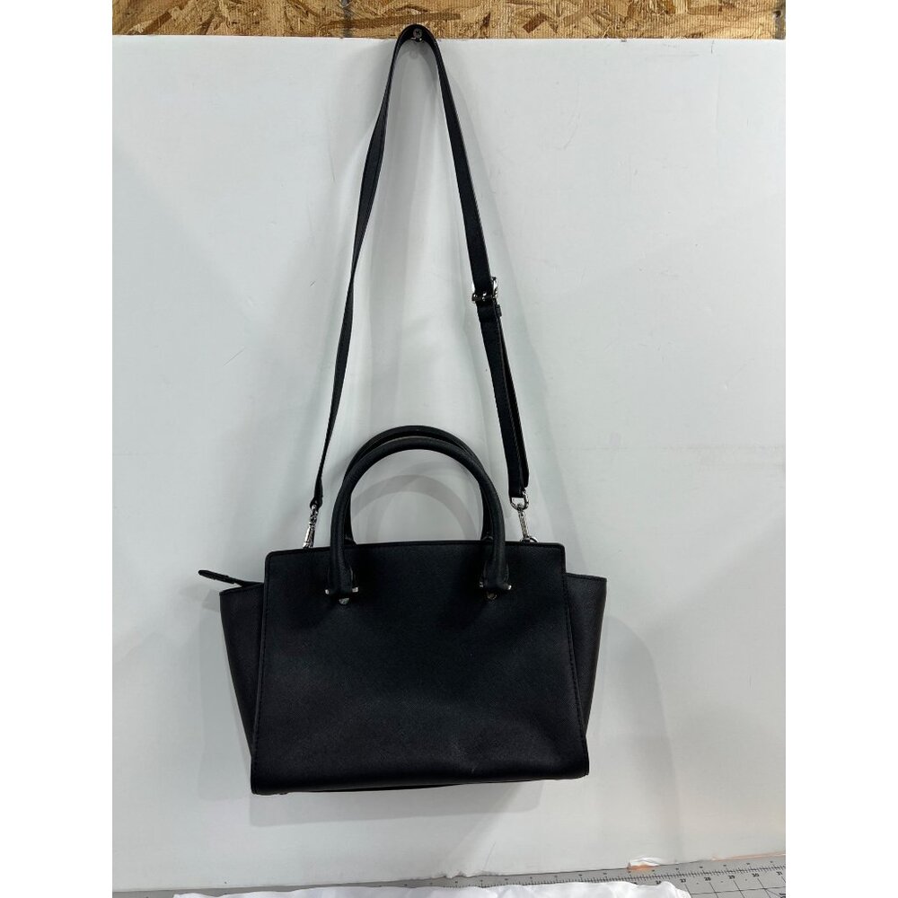 Michael Kors Black Studded Satchel Crossbody Bag w/Handles Strap ~~minty~~ - Picture 3 of 7